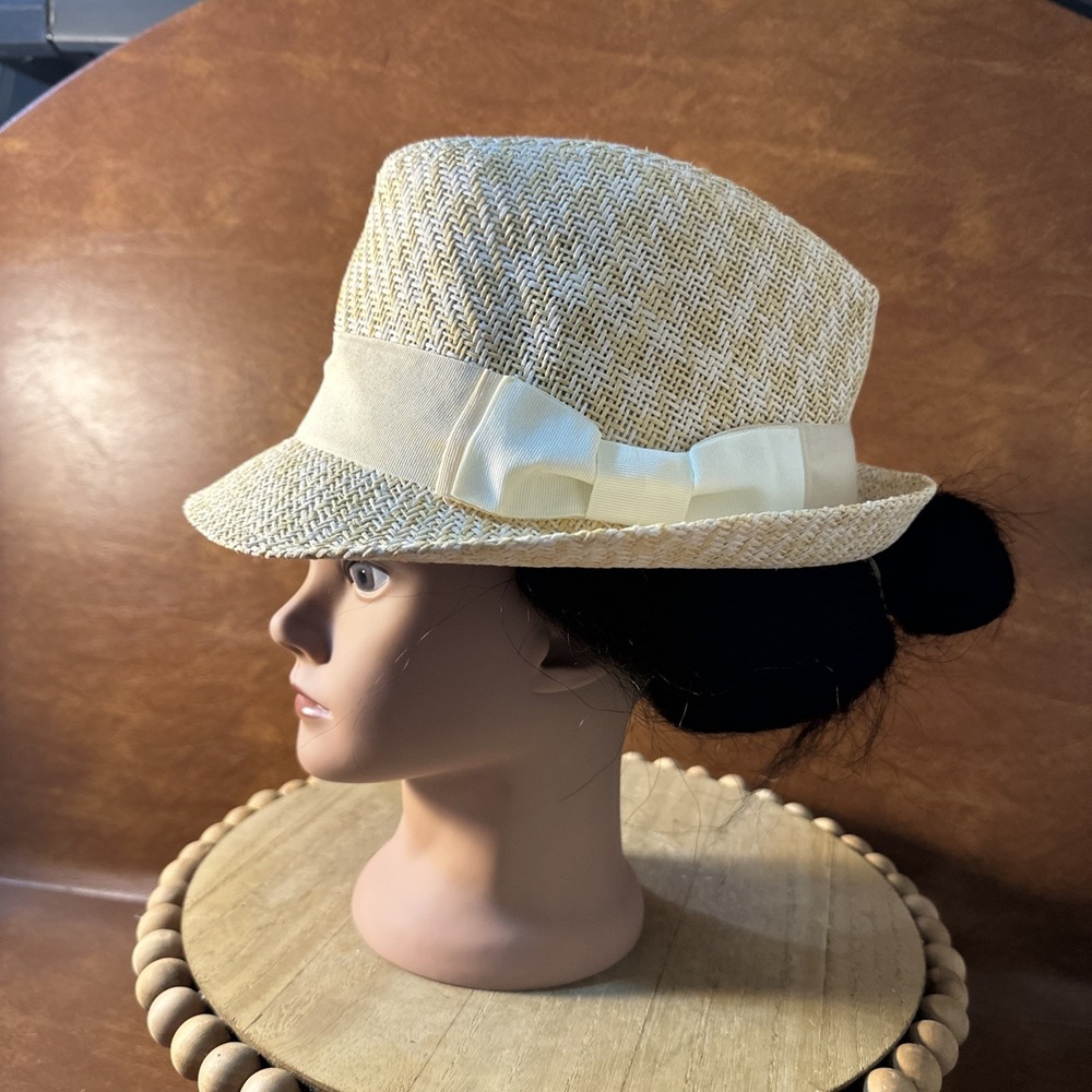 SCALA PRONTO Womens Paper Braid Cute Fedora Hat One Size